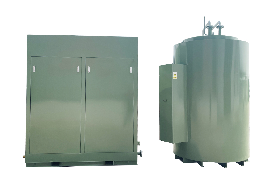 Unità di produzione di idrogeno per decomposizione dell'ammoniaca in forno circolare