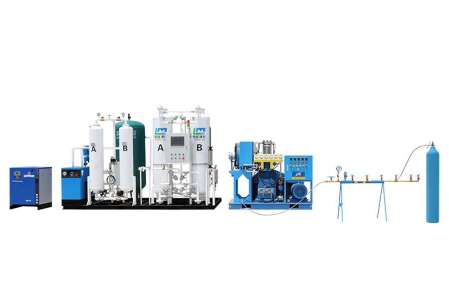 Sistema di riempimento di ossigeno medico in loco