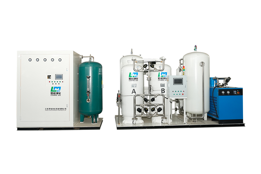 Generatore di ossigeno medico ad elevata purezza al 99,5%.